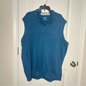 Adidas Golf Men’s Sleeveless Pullover Logo Front Teal Blue Size 2XL